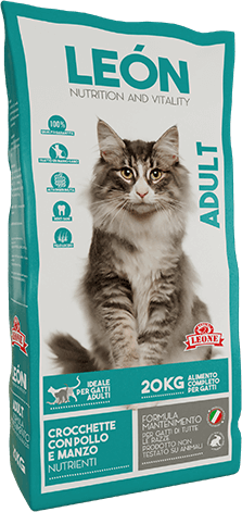 LEÓN pet food alimento completo per gatti ADULT