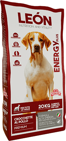 LEÓN DOG ENERGY PLUS pet food alimento completo per cane ENERGY