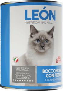 LEÓN pet food gatto bocconcini pesce