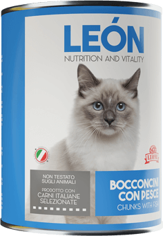 LEÓN pet food gatto bocconcini pesce