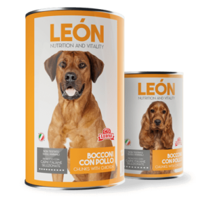 LEÓN pet food cane bocconcini pollo