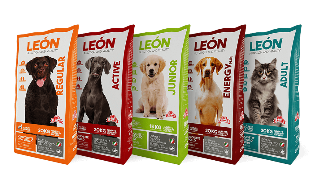 LEÓN pet food, linea di alimenti per cani e gatti